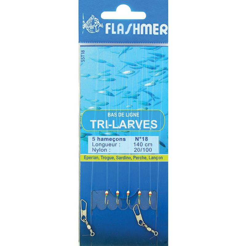 Bas De Ligne Flashmer Tri-Larves