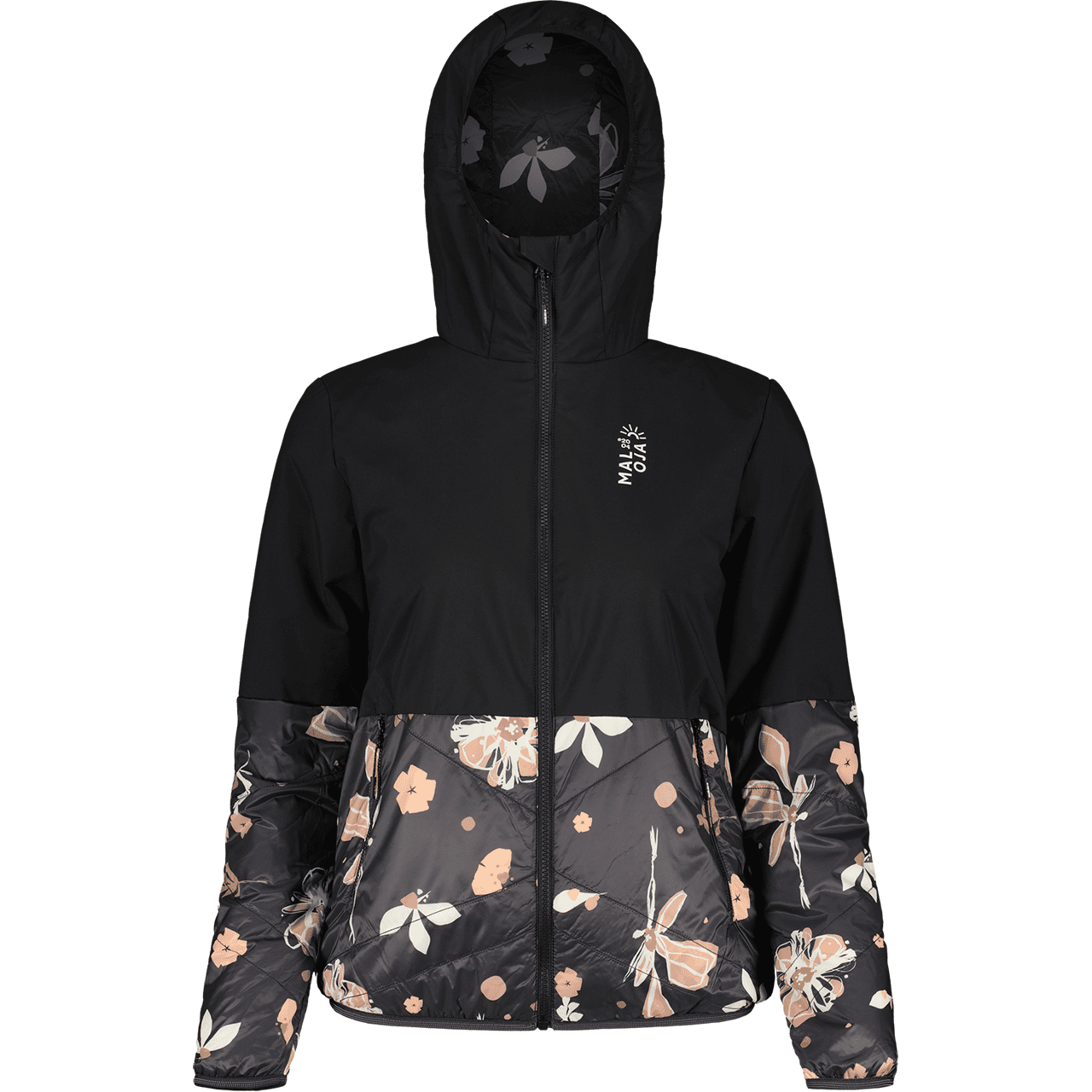 Maloja Damen Touring Jacke BASELGAm deep black flora | Skitourenjacken | Skitourenbekleidung | Damen | XSPO-Fashion