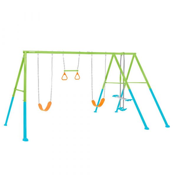 Intex Double Kindergarten With Rocker And Trapeze Swing Verde