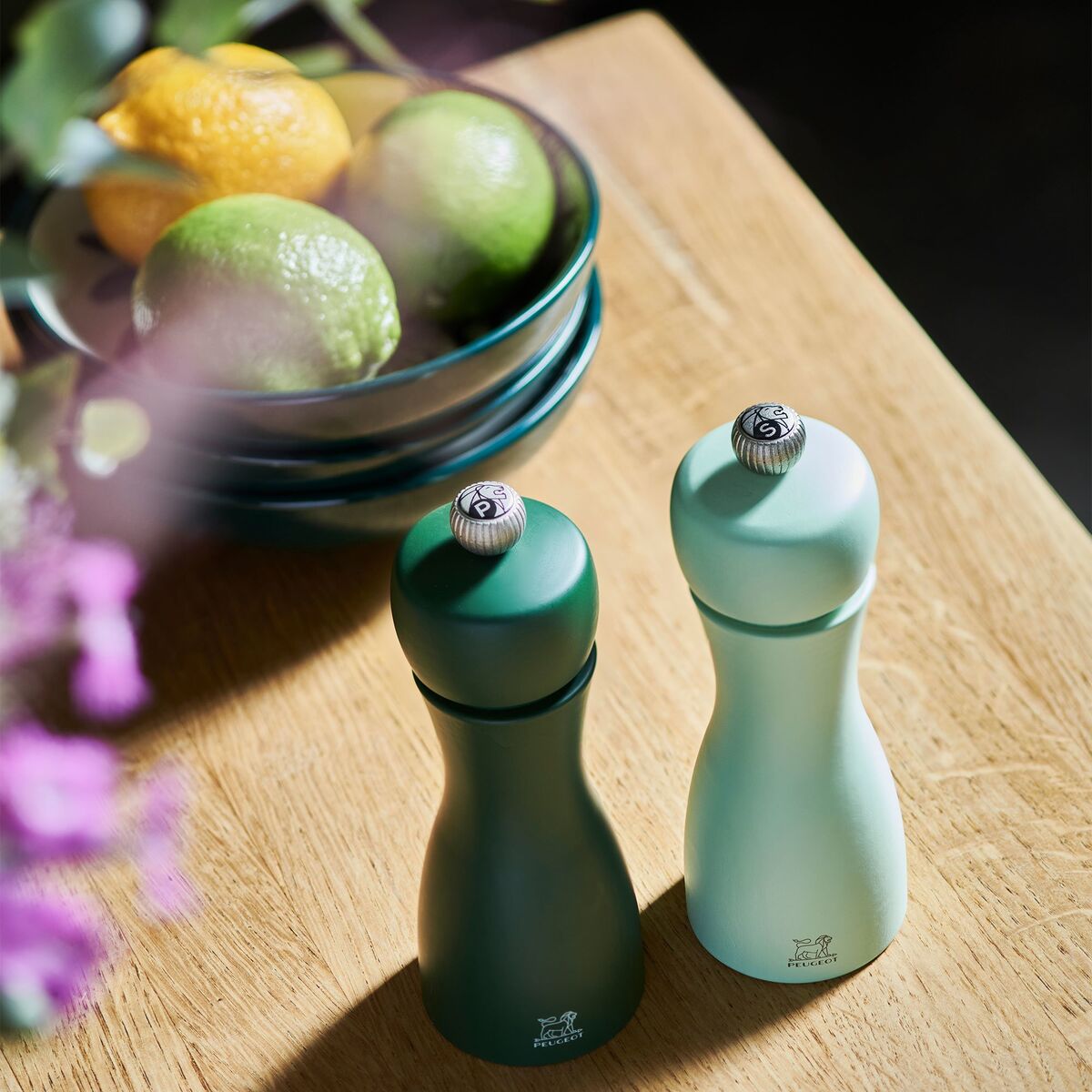 Tahiti salt- og peppersett 15 cm, moss & mint