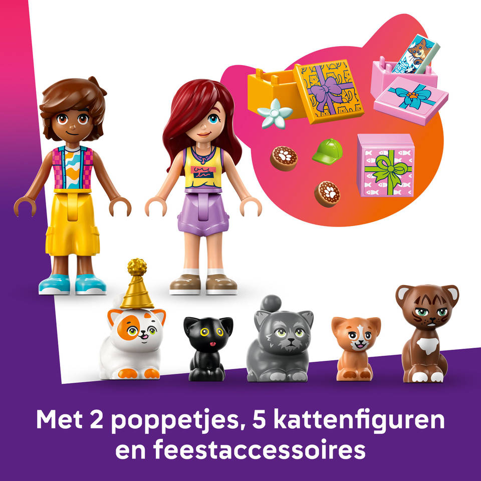 LEGO Friends kattenverjaardagsfeestje en boomhut 42666