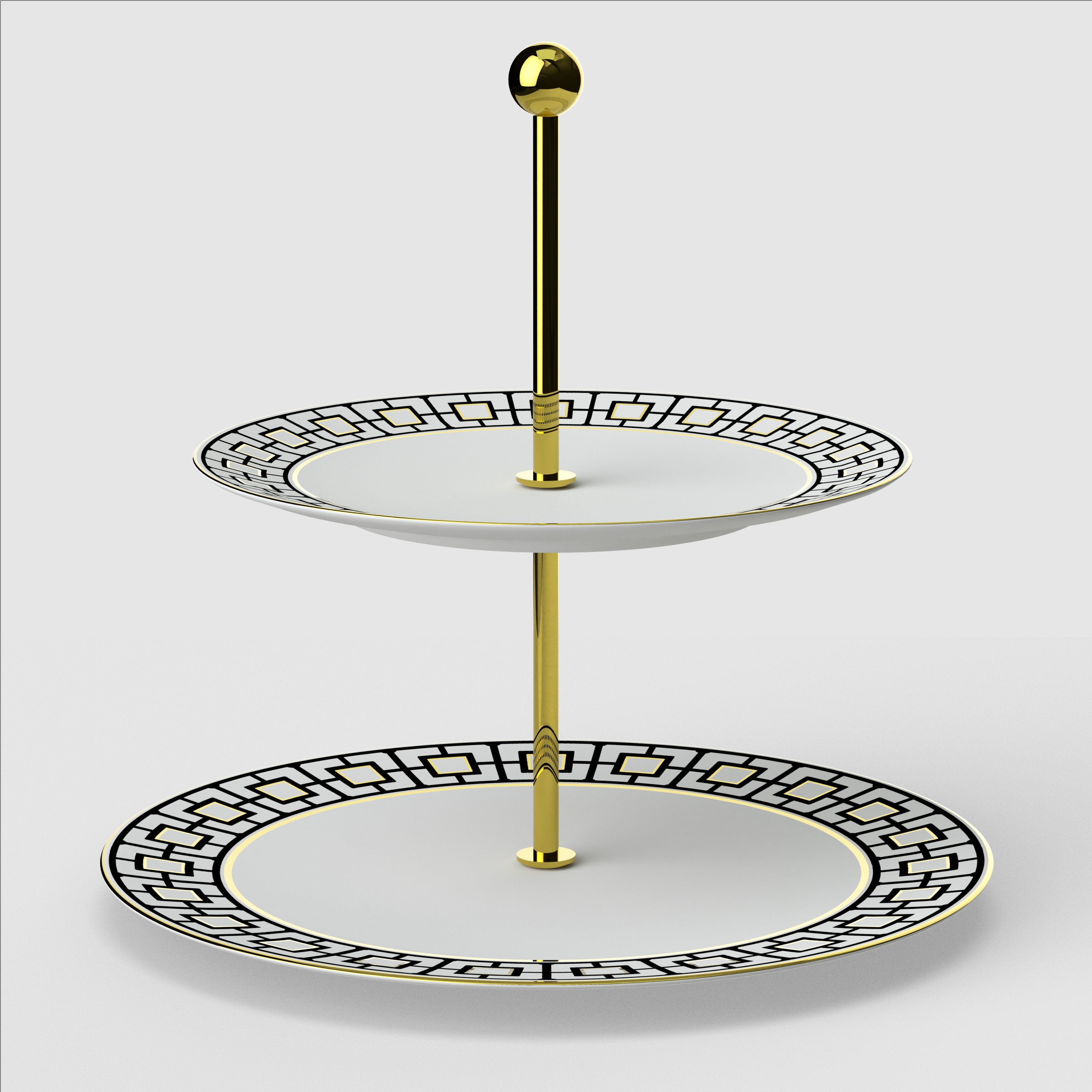 MetroChic 3 Tier Stand Multi-colored, 10.8''