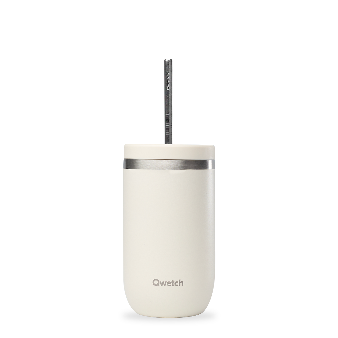 Termokop 470 ml | Rustfrit stål. Ø8,4 x 15,3 cm. | Off White | Qwetch