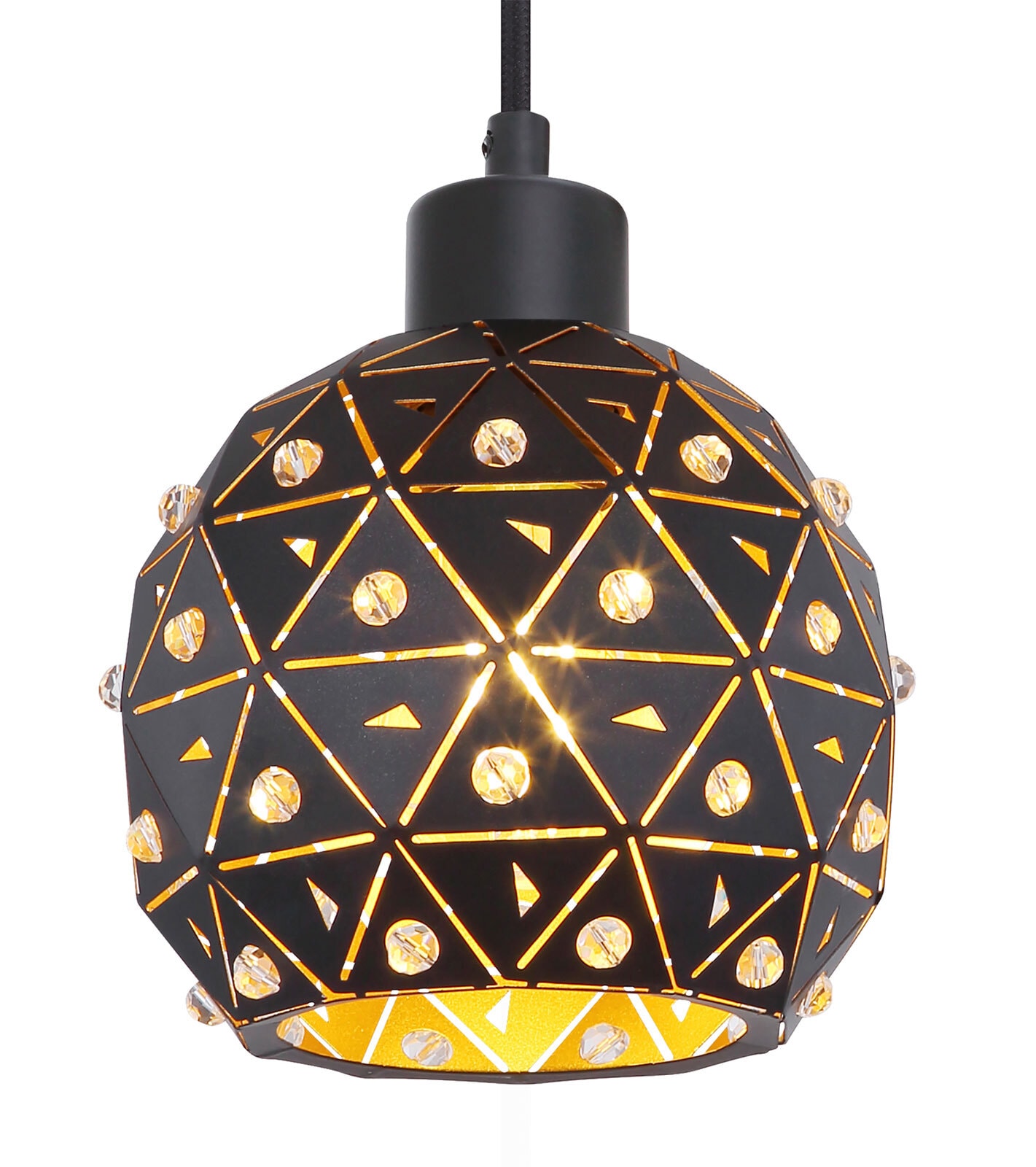 JODIE Wandlampe schwarz 54029W, H/T: 40 x 15 cm, Metall, Glas, Holz