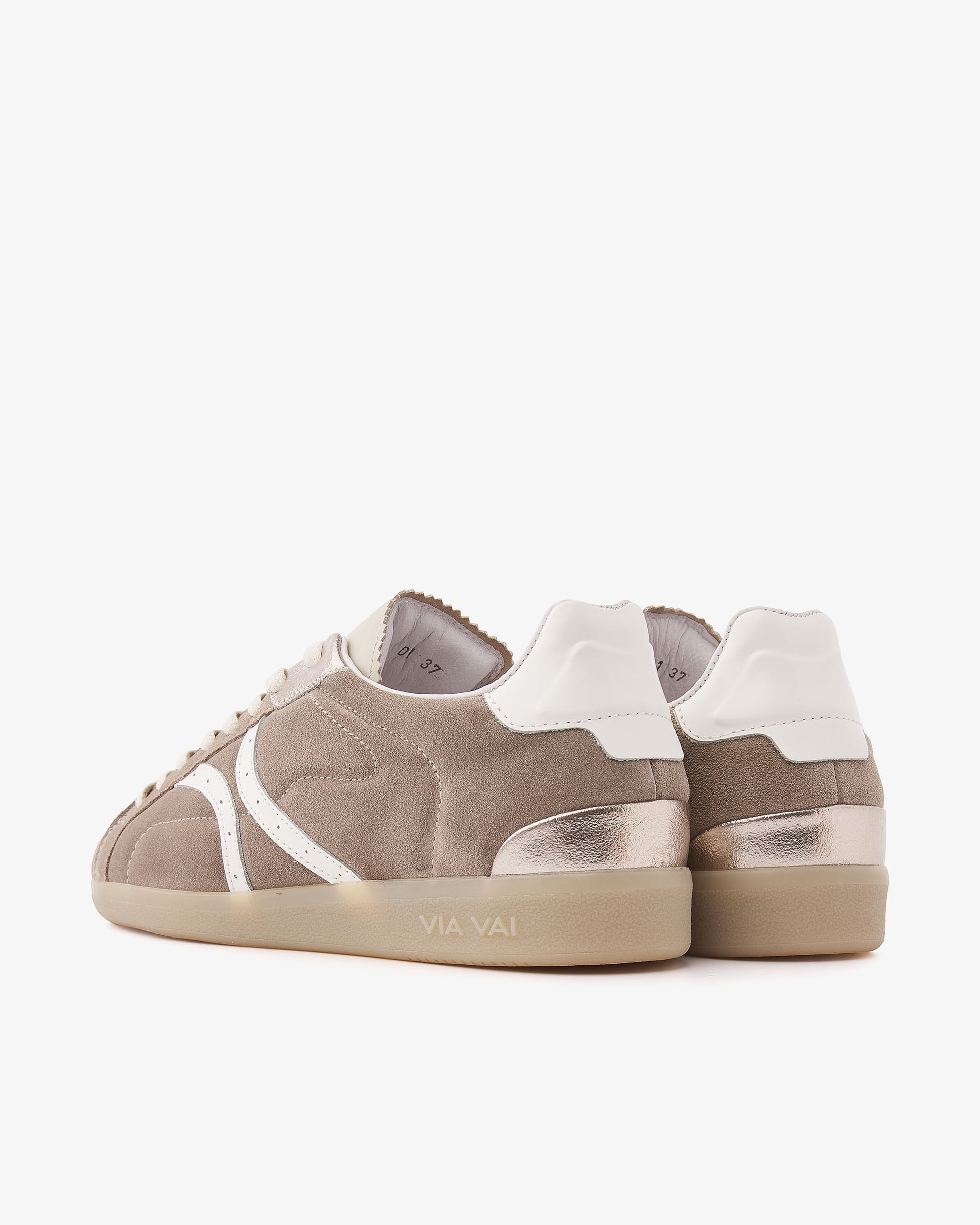 VIA VAI beige dames sneakers Nilla Khloe