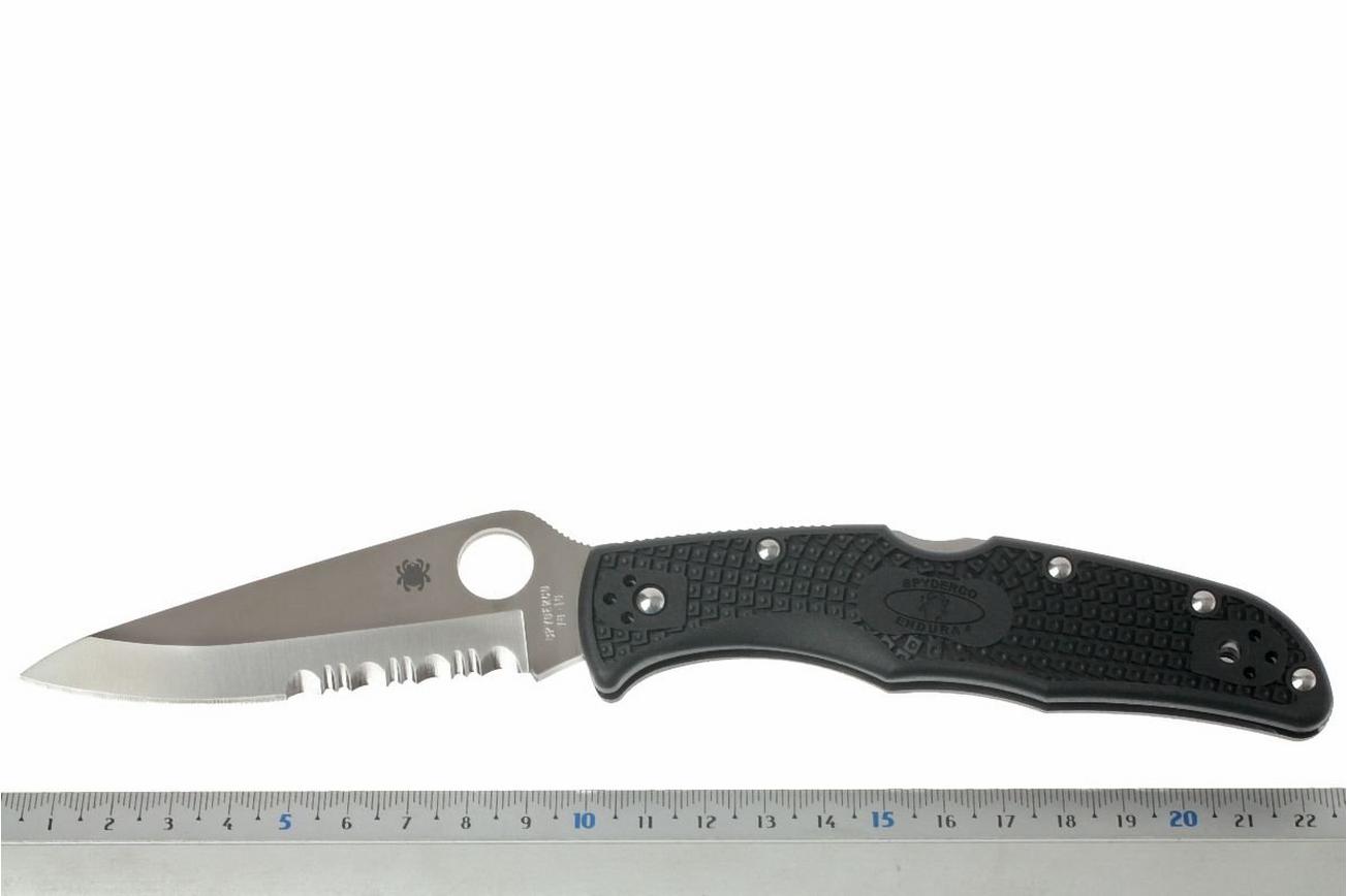 Spyderco Endura 4 C10PSBK partly serrated zakmes