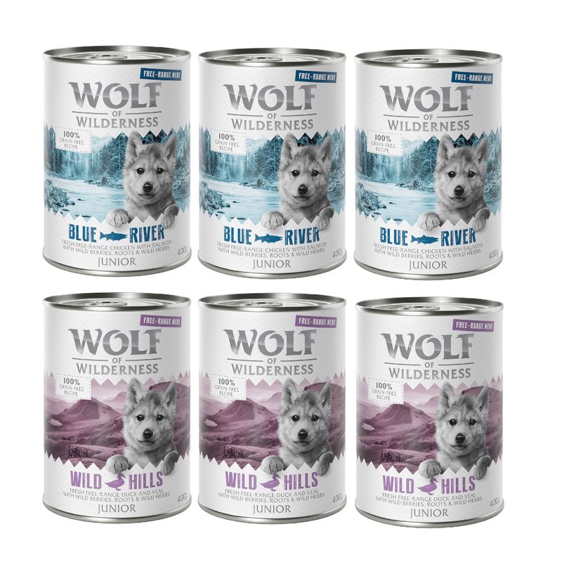 Lot Wolf of Wilderness 24 x 400 g pour chiot