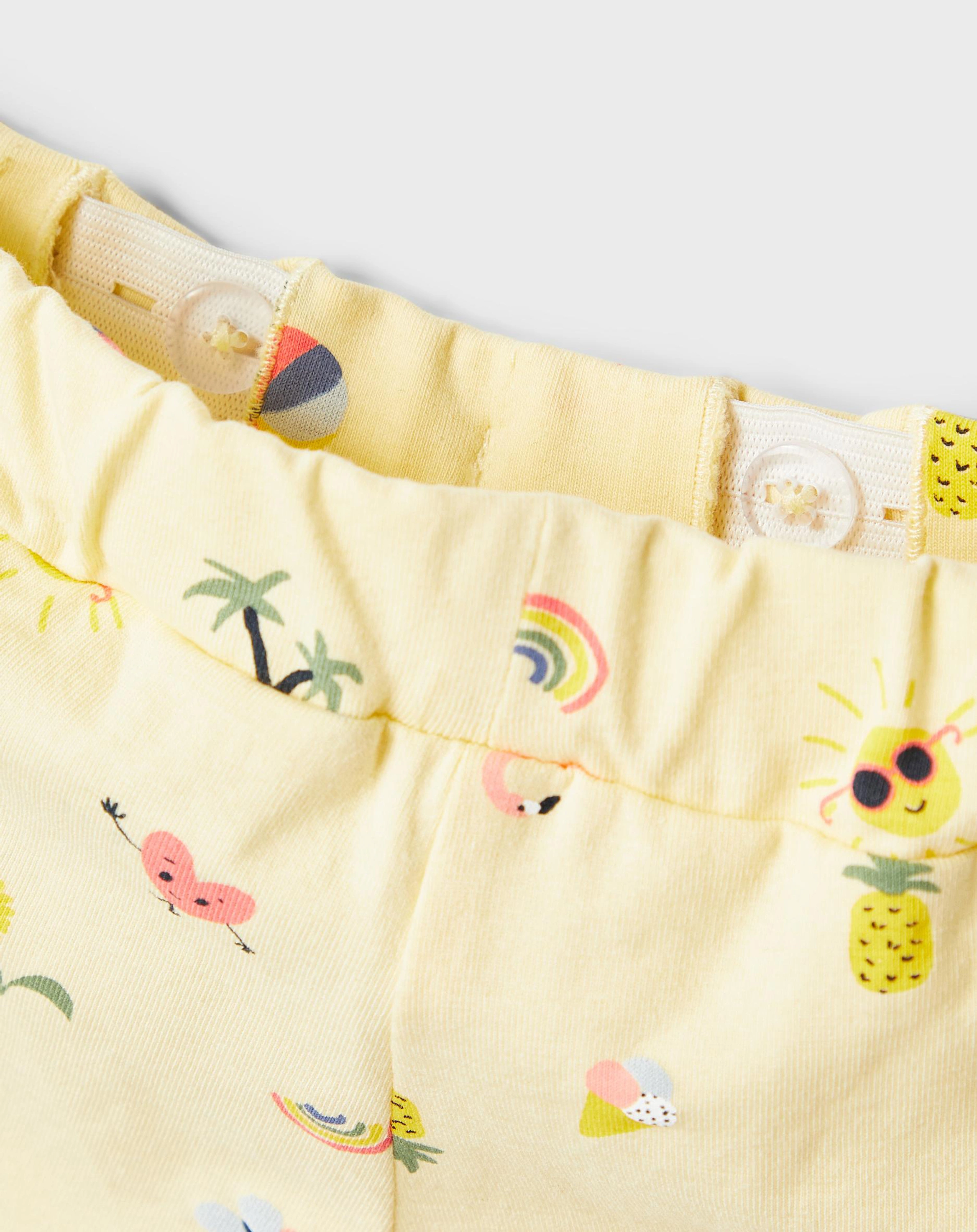 T-Shirt NMFZIGGIE mit Shorts in georgia peach