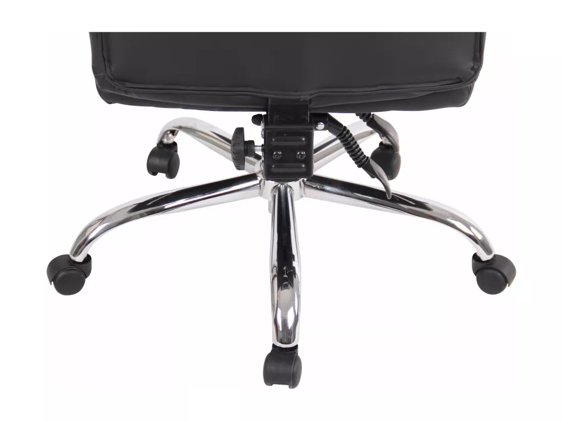 Chaise de bureau - Similicuir - Noir - Oxygen
