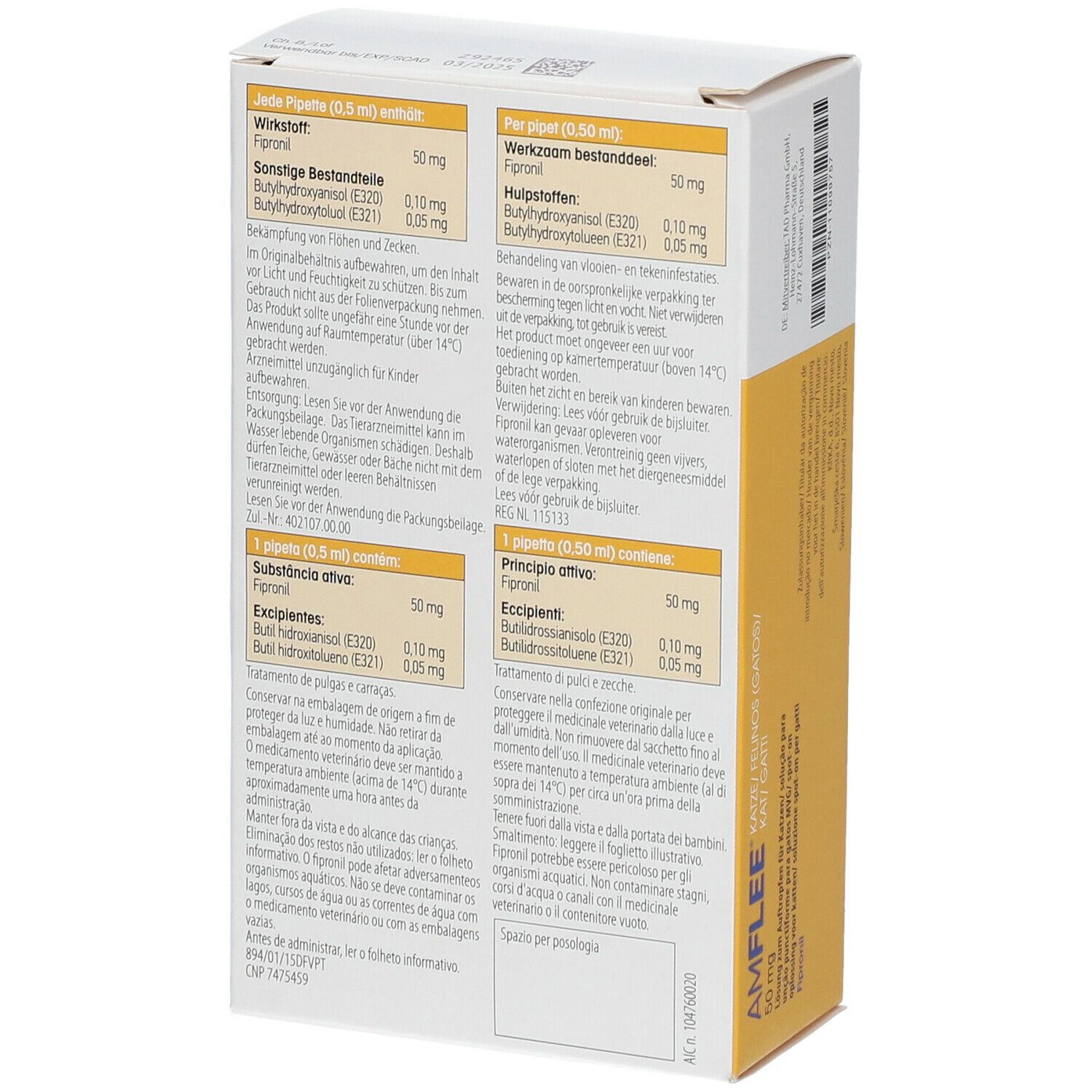 Amflee® 50 mg für Katzen