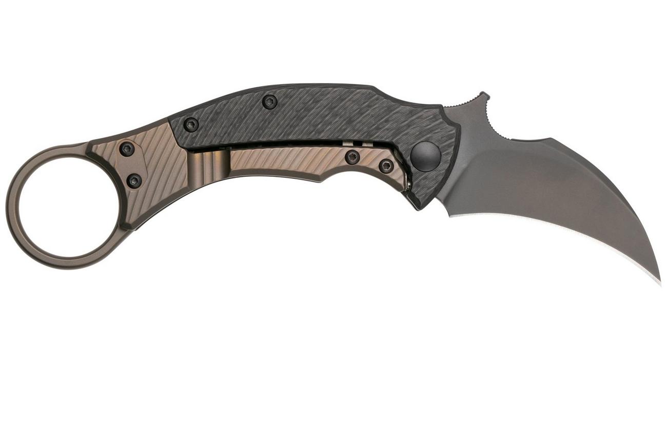 Fox Knives Black Bird FX-591TICBR karambitmes, Bastinelli design