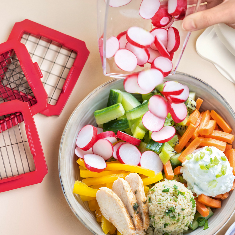 Tupperware Super Dicer®-Angebot Schnipple und würfle dir deine gesunden Mahlzeiten in Sekundenschnelle