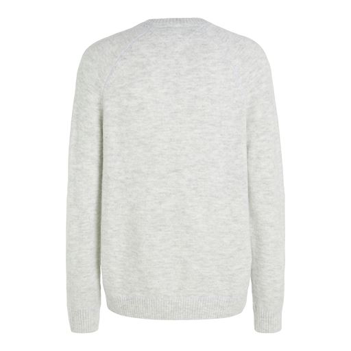 Tommy Jeans Logo Striktrøje, Silver Grey, S