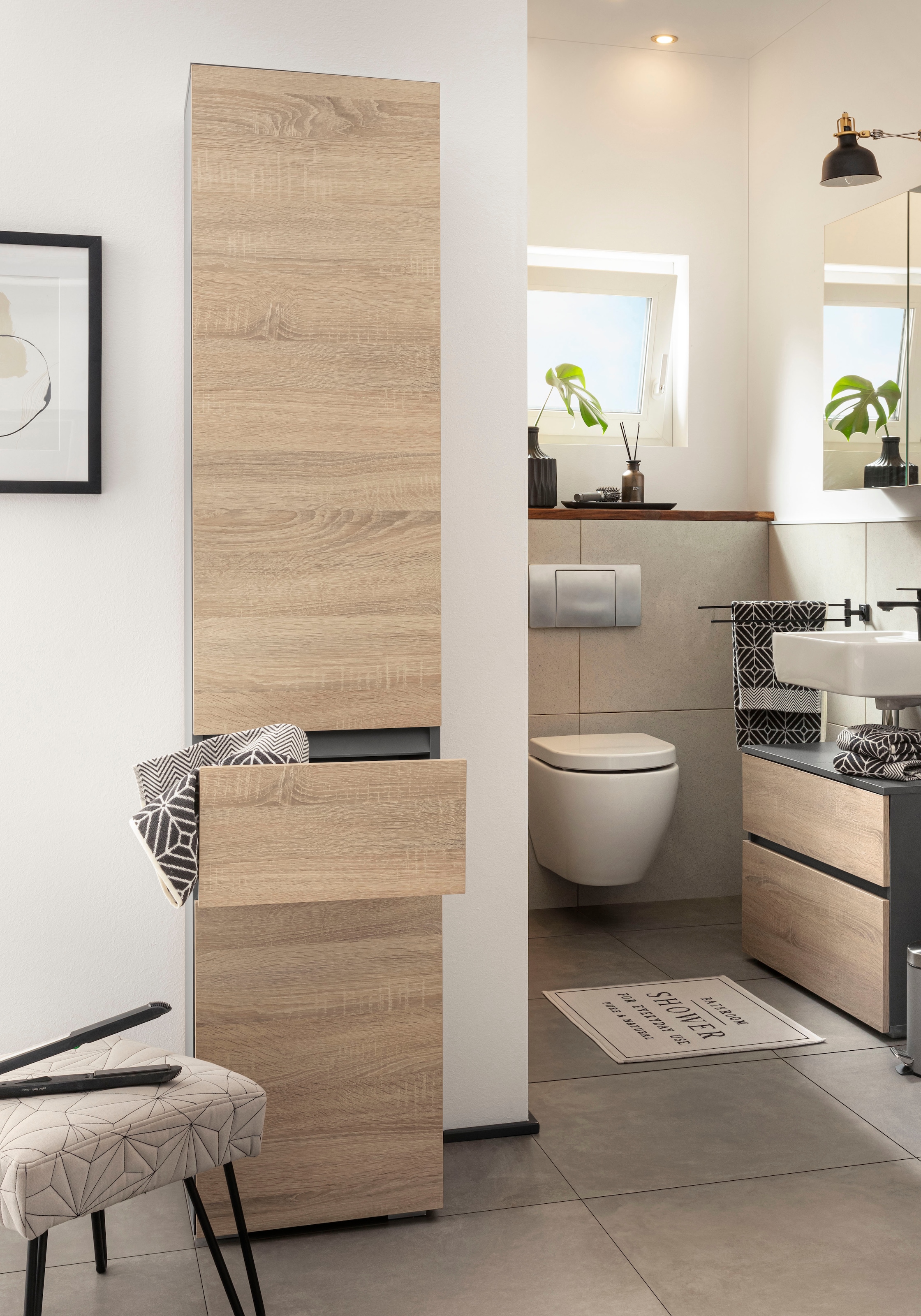 Home affaire Hochschrank »Wisla« Höhe 180 cm, mit Türen & Schubkasten