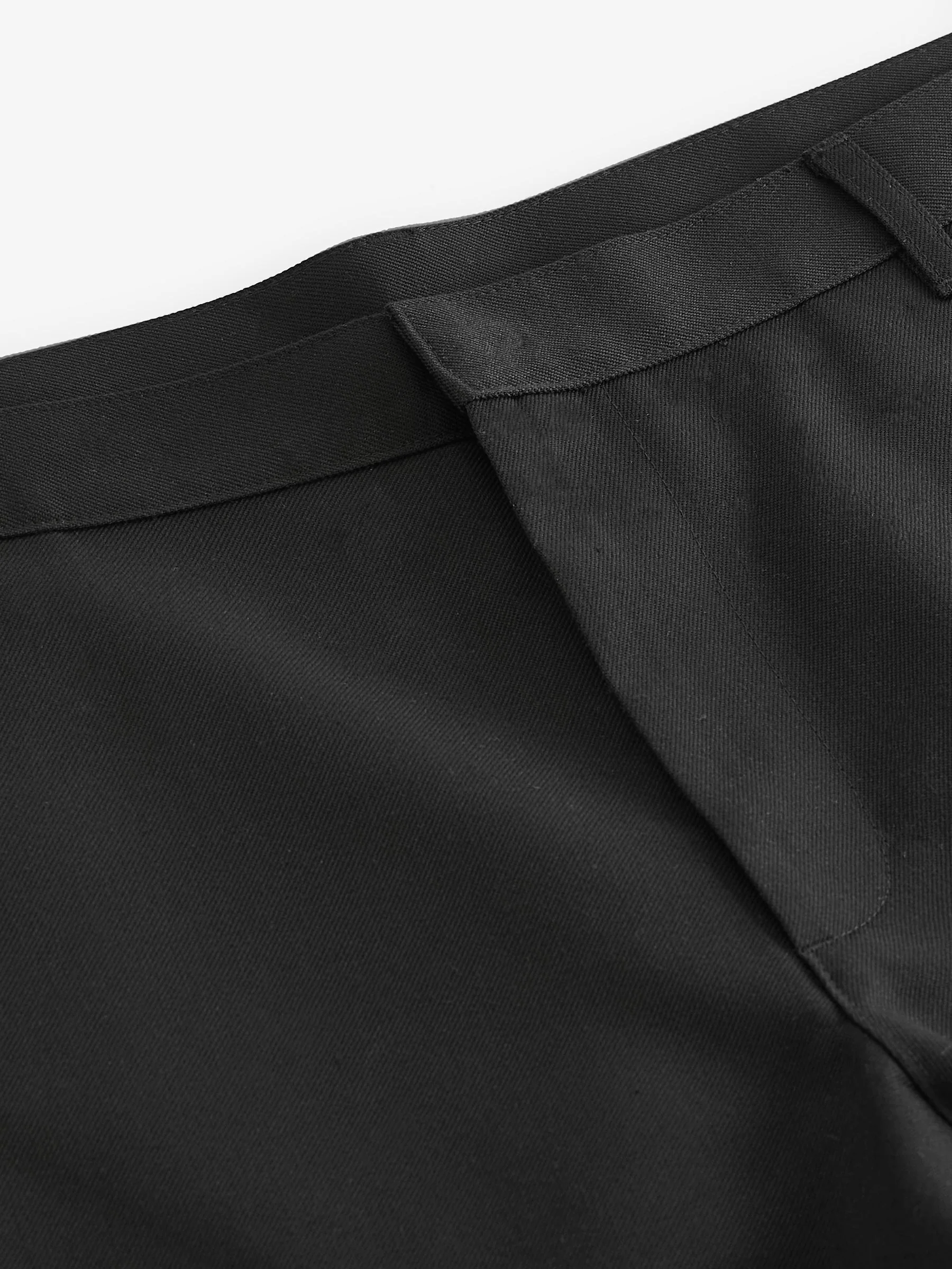 Zwart - Slim Fit - Modieuze broek zonder plooien
