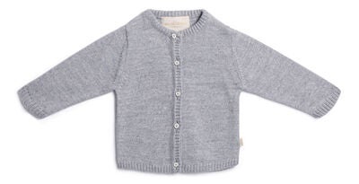 Petite Chérie Atelier Margit Cardigan, Light Grey/Grey Melange