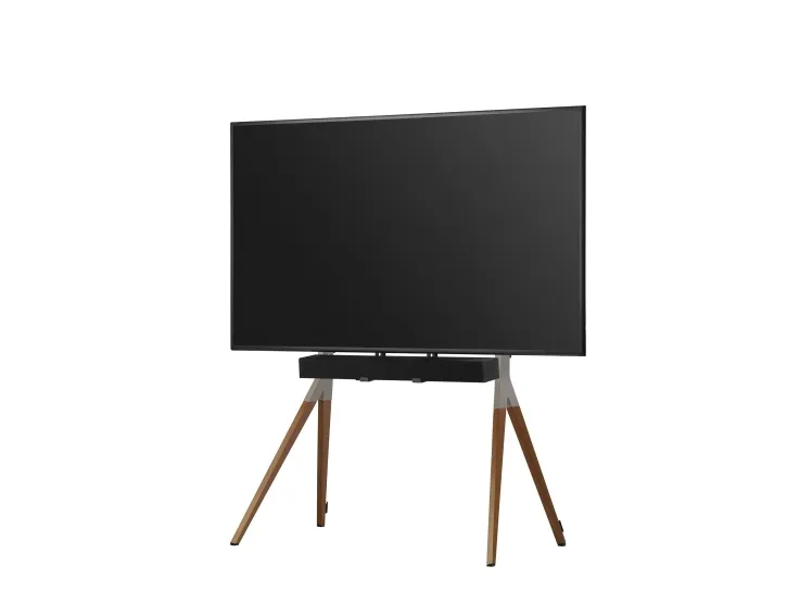 One For All Falcon Universal WM 7481 - Stativ - for LCD TV/lydbarre - valnød, pistolmetal grå - skærmstørrelse: 32
