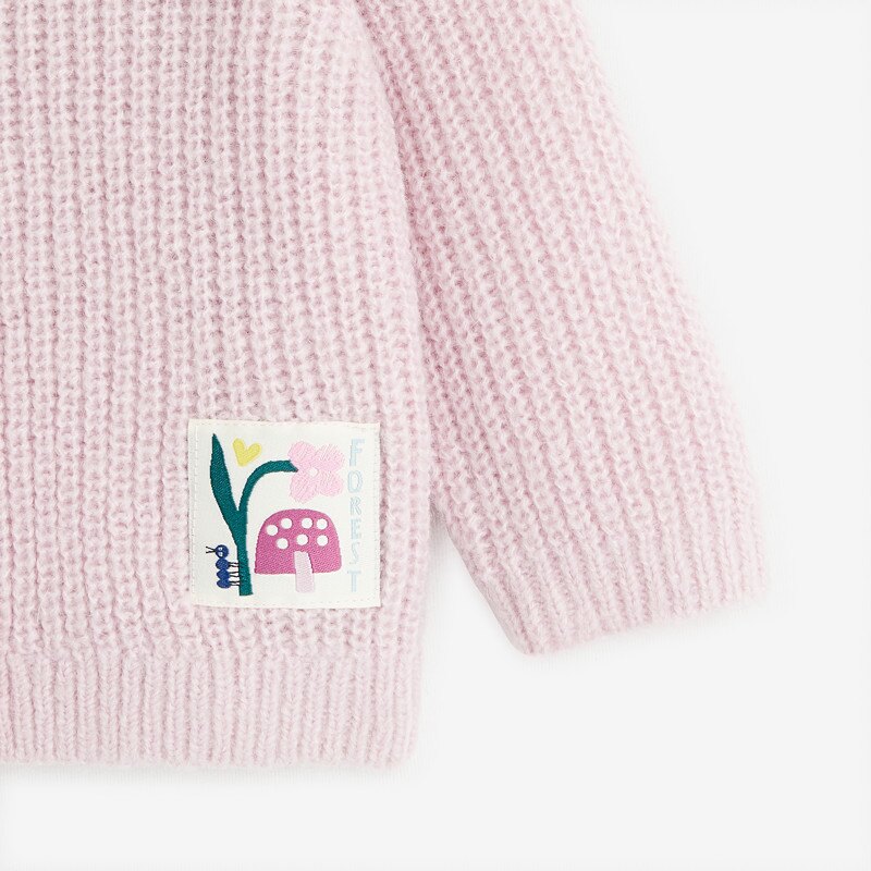 Cardigan violine bébé fille en tricot violet Catimini Mauve Violet