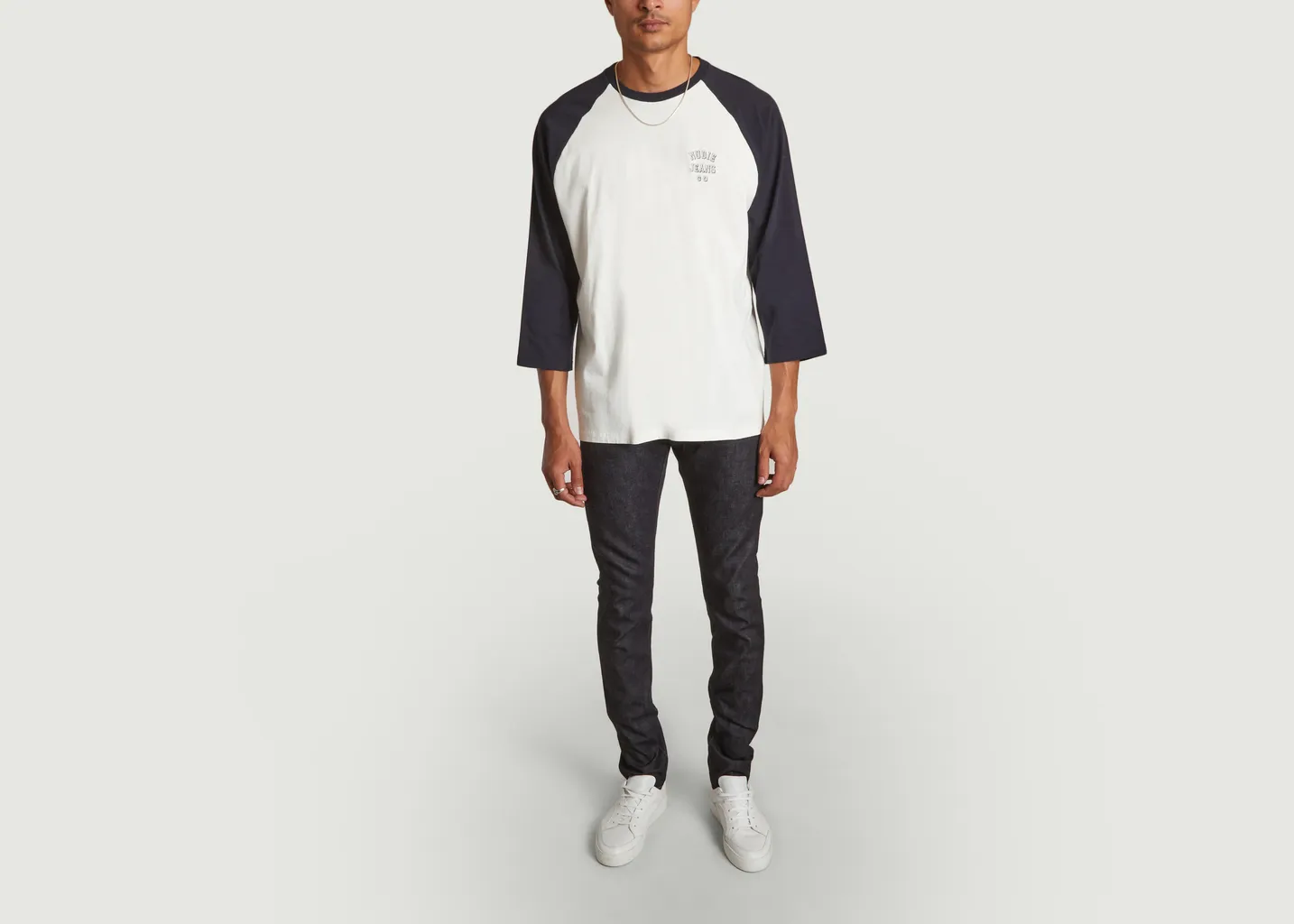 T-shirt manches 3/4 siglé Joey Nudie Jeans