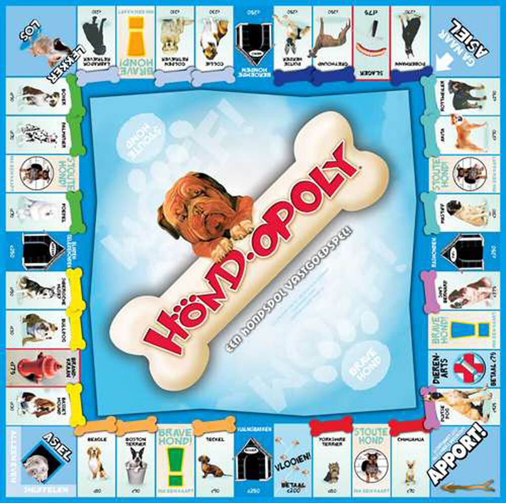 Late For The Sky Hond  Opoly - Bordspel - Blauw