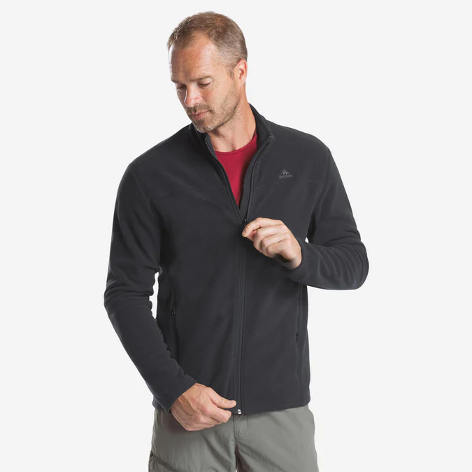 Decathlon Quechua - Casaco de lã polar para caminhadas Quechua MH120 para homem