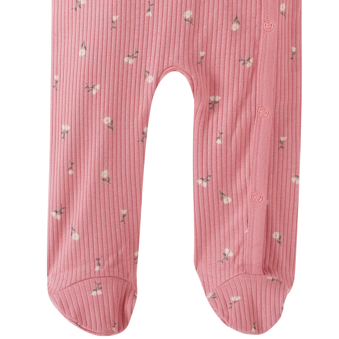 Topomini Pure Collection Newborn Schlafanzug mit Rippstruktur dunkelrosa