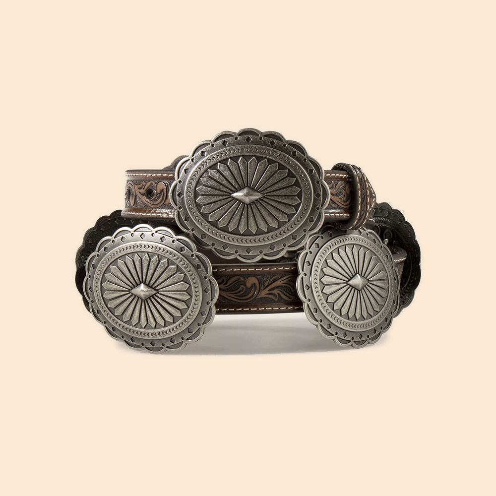 Ariat riem Oval Concho bruin
