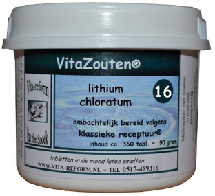 Vita Reform Van der Snoek VitaZouten Nr. 16 Lithium Muriaticum 360TB