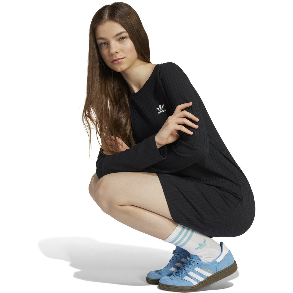 Køb adidas Originals Black/White Wide Rib Kjole