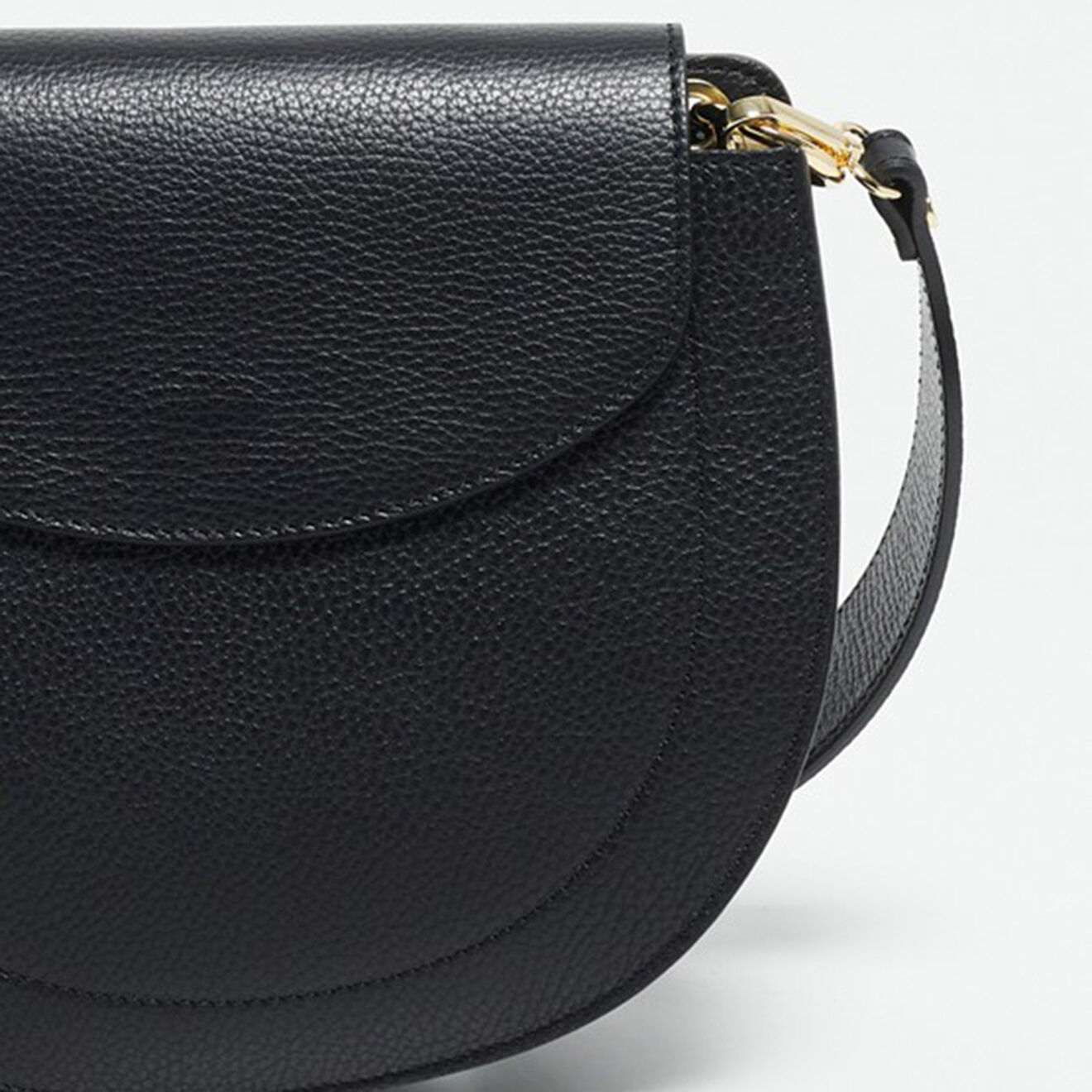 Christian Laurier Sac bandoulière en Cuir Sélène noir - 26x20.5x8 cm