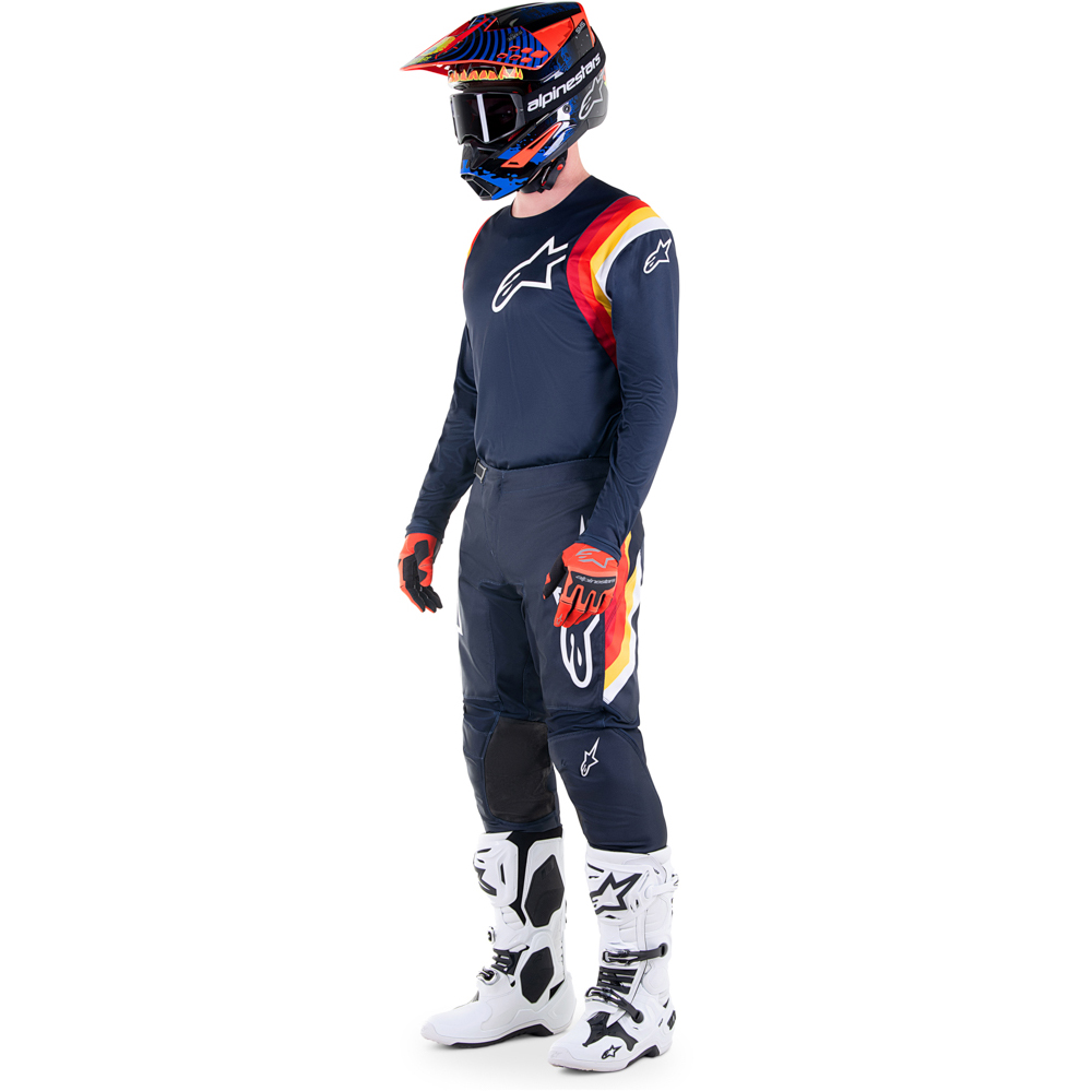 Alpinestars - Pantalon Fluid Corsa Navy / Rouge / Jaune
