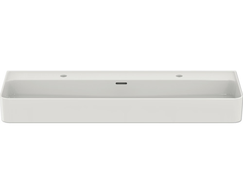 Ideal Standard dubbele wastafel Strada II 120 x 43 cm, onderzijde geschuurd, glanzend wit T364801