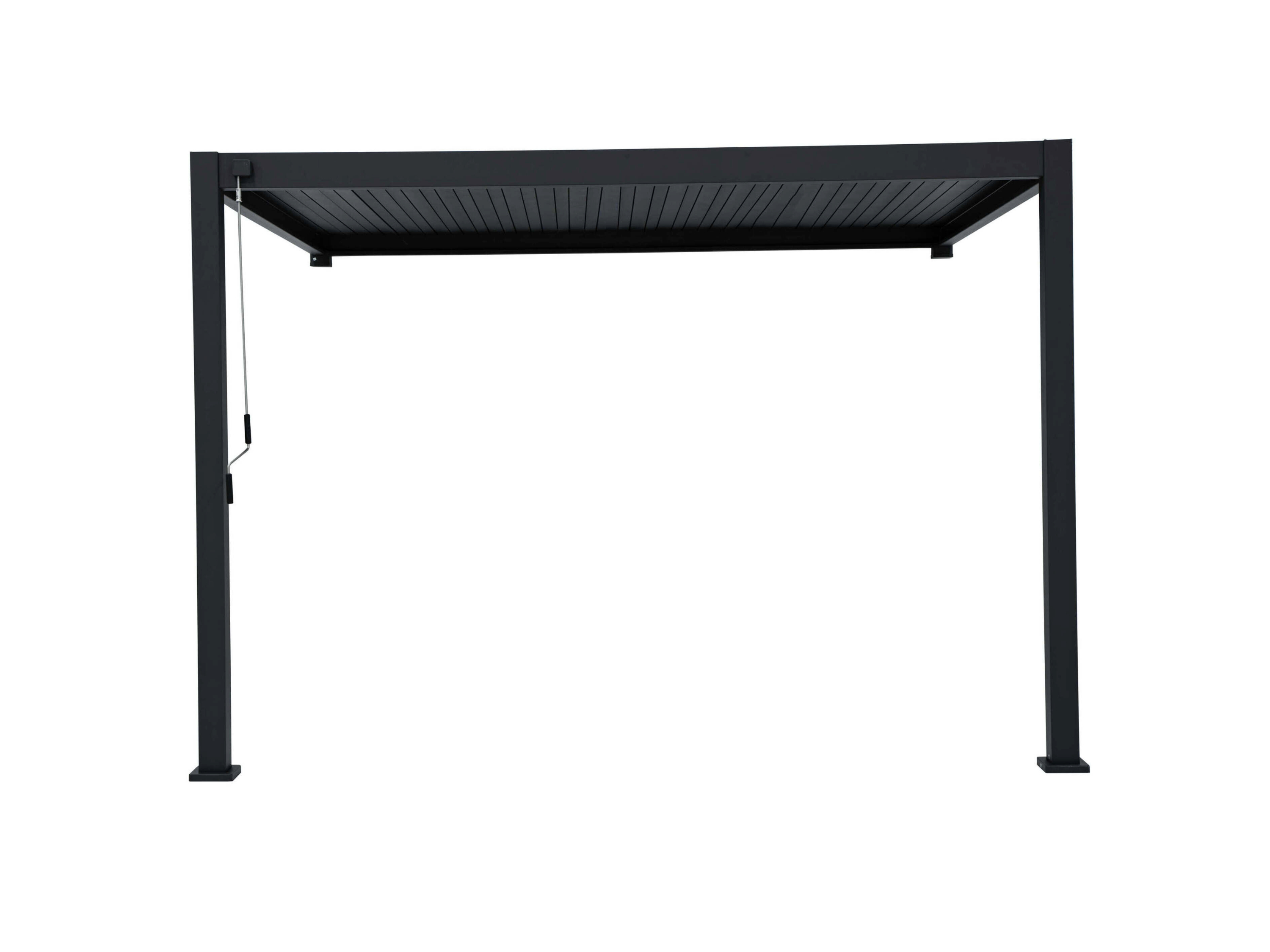 Mirador Classic 300 x 400 cm muur overkapping - antraciet