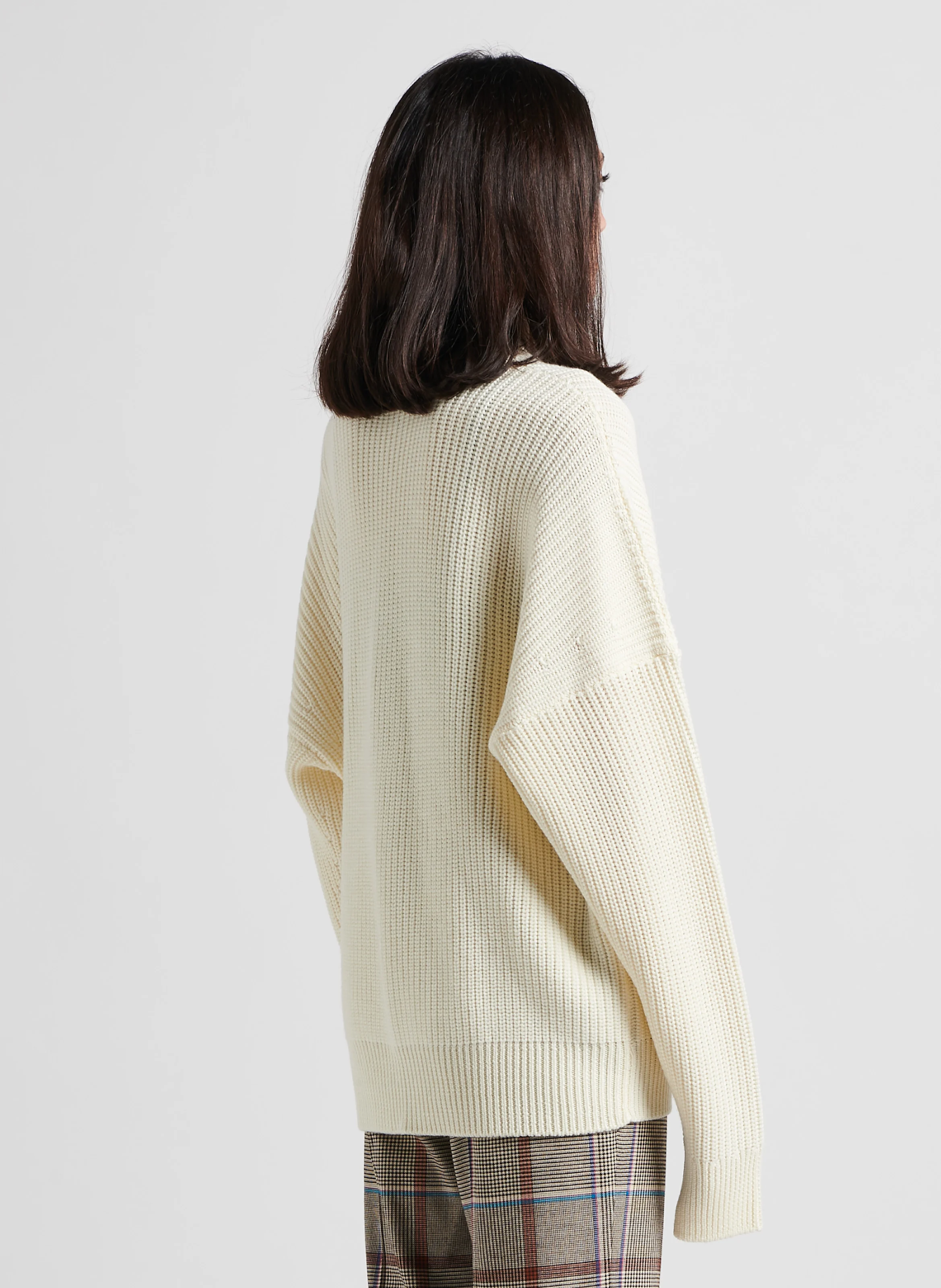 PRAGUE - Gilet col V en laine | Beige