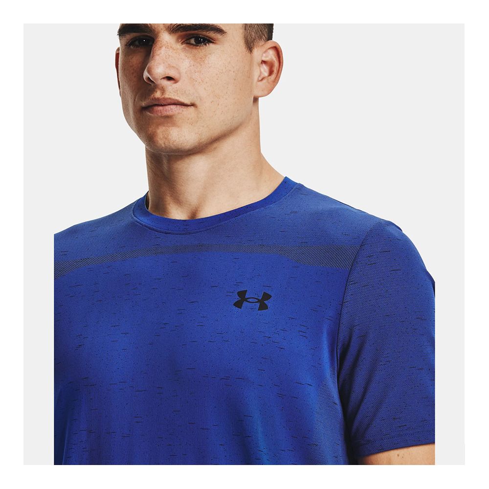 Under Armour SEAMLESS - Maillot Homme blue