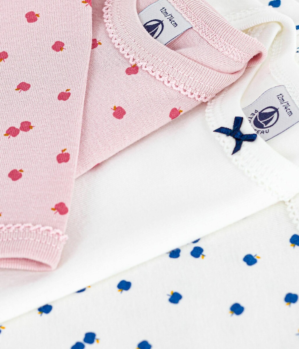 PETIT BATEAU<br>Conjunto de 3 bodies de manga comprida