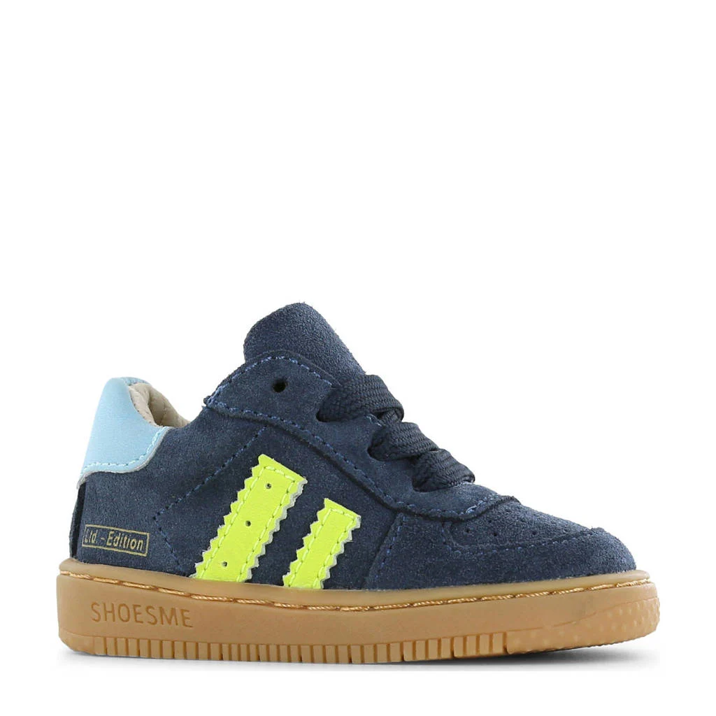 Shoesme suède sneakers donkerblauw