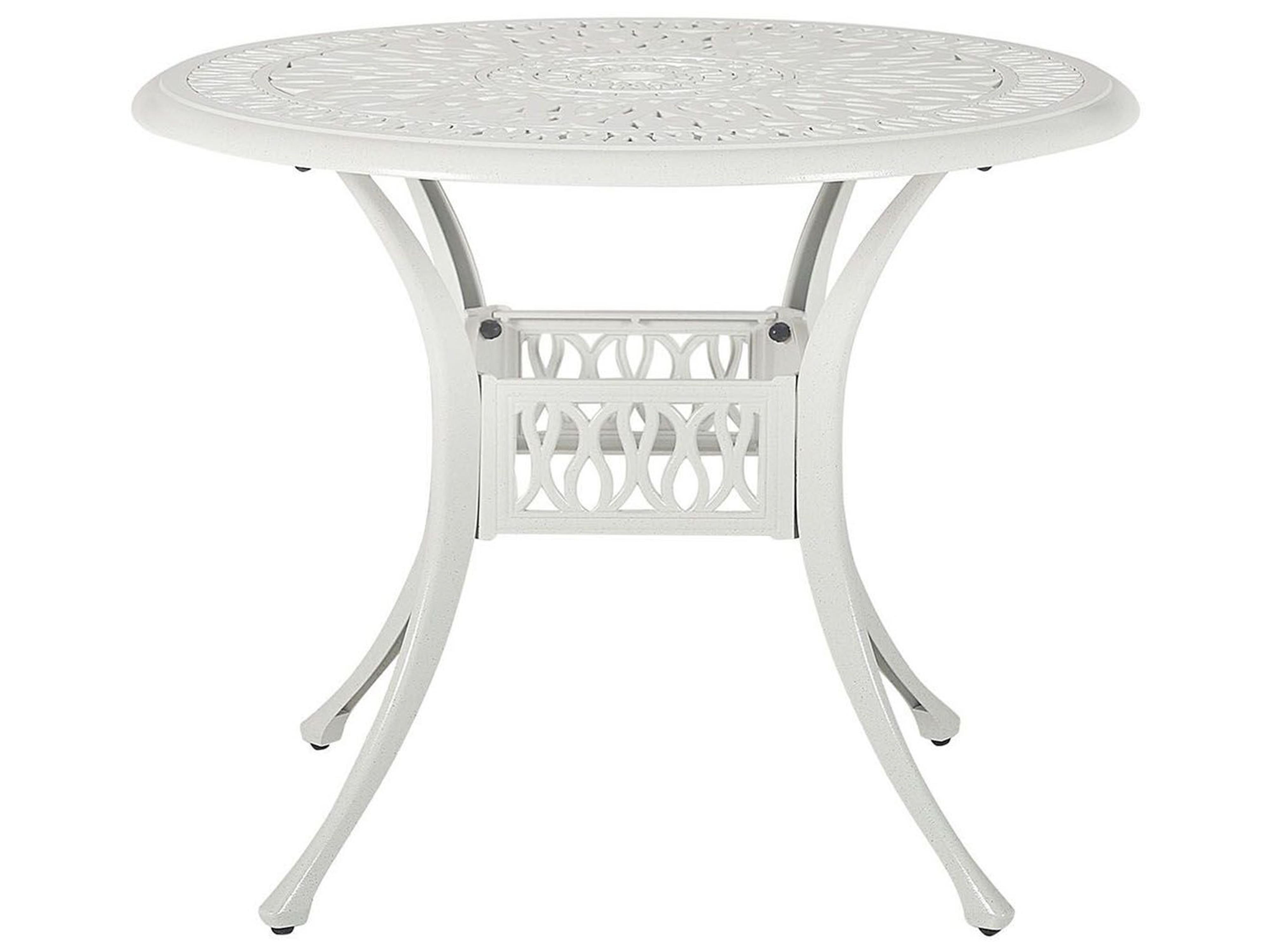 Bistrotafel ANCONA 90 cm 90 cm Metaal Gebroken wit