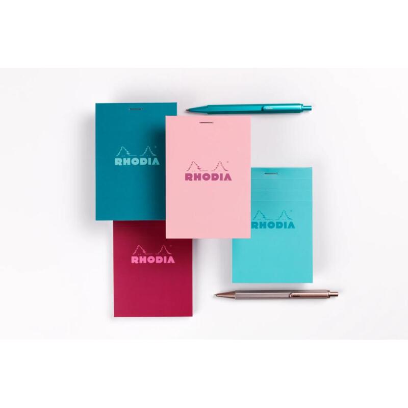 Rhodia bloc agrafé COULEURS N°11 5/5 80 feuillets microperforés, couvertures assorties - Assortis