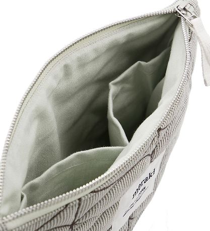 Meraki Toilettaske - Mentha - Light Grey/Army Green