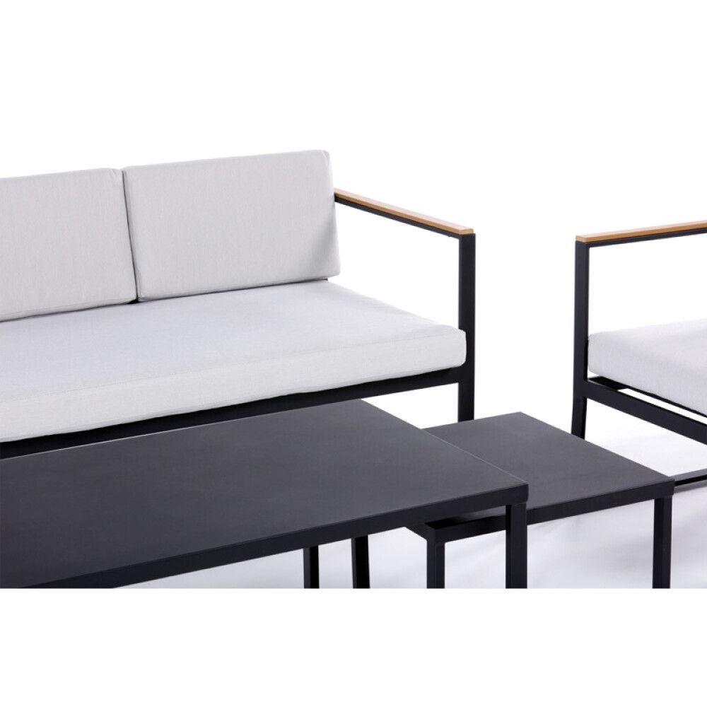 SOFAGRUPPE SENSUM HASSELUDDEN TEAK SVART