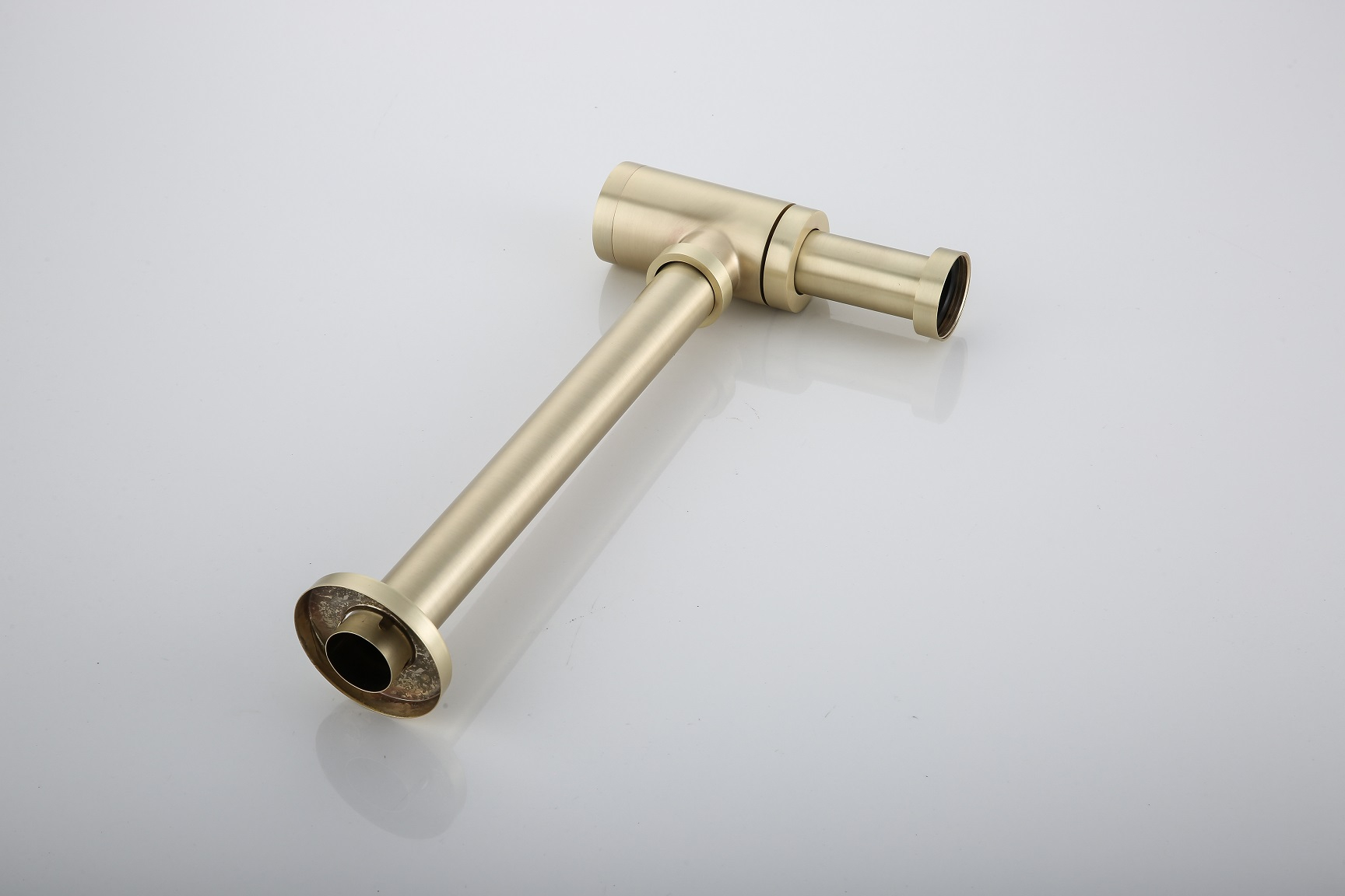 Saniclear Brass design sifon messing geborsteld - goud mat