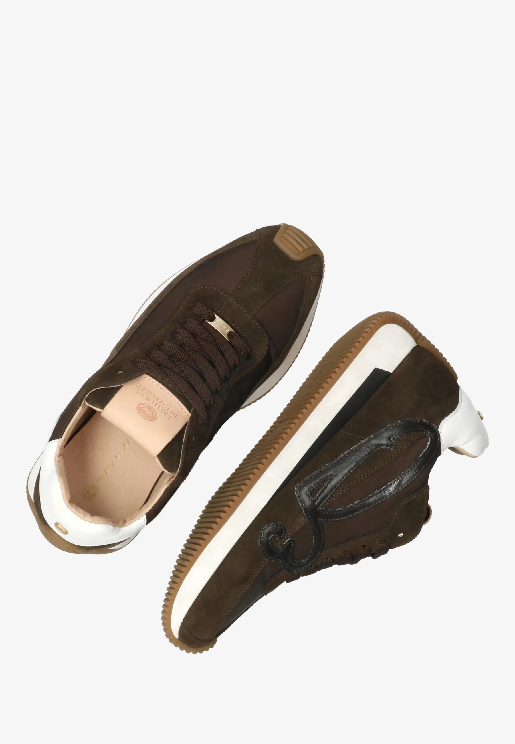 YENTL SIGN Sneaker mix Dark Brown
