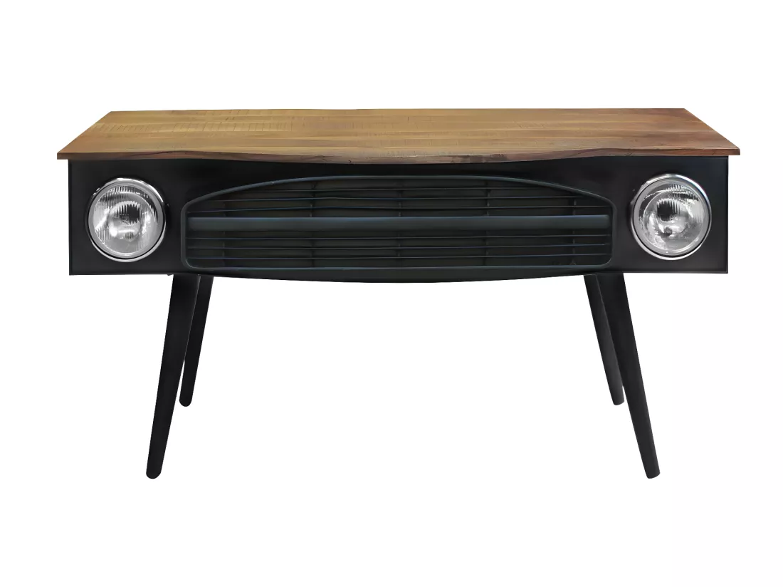 Bureau voiture en métal gris foncé Tata