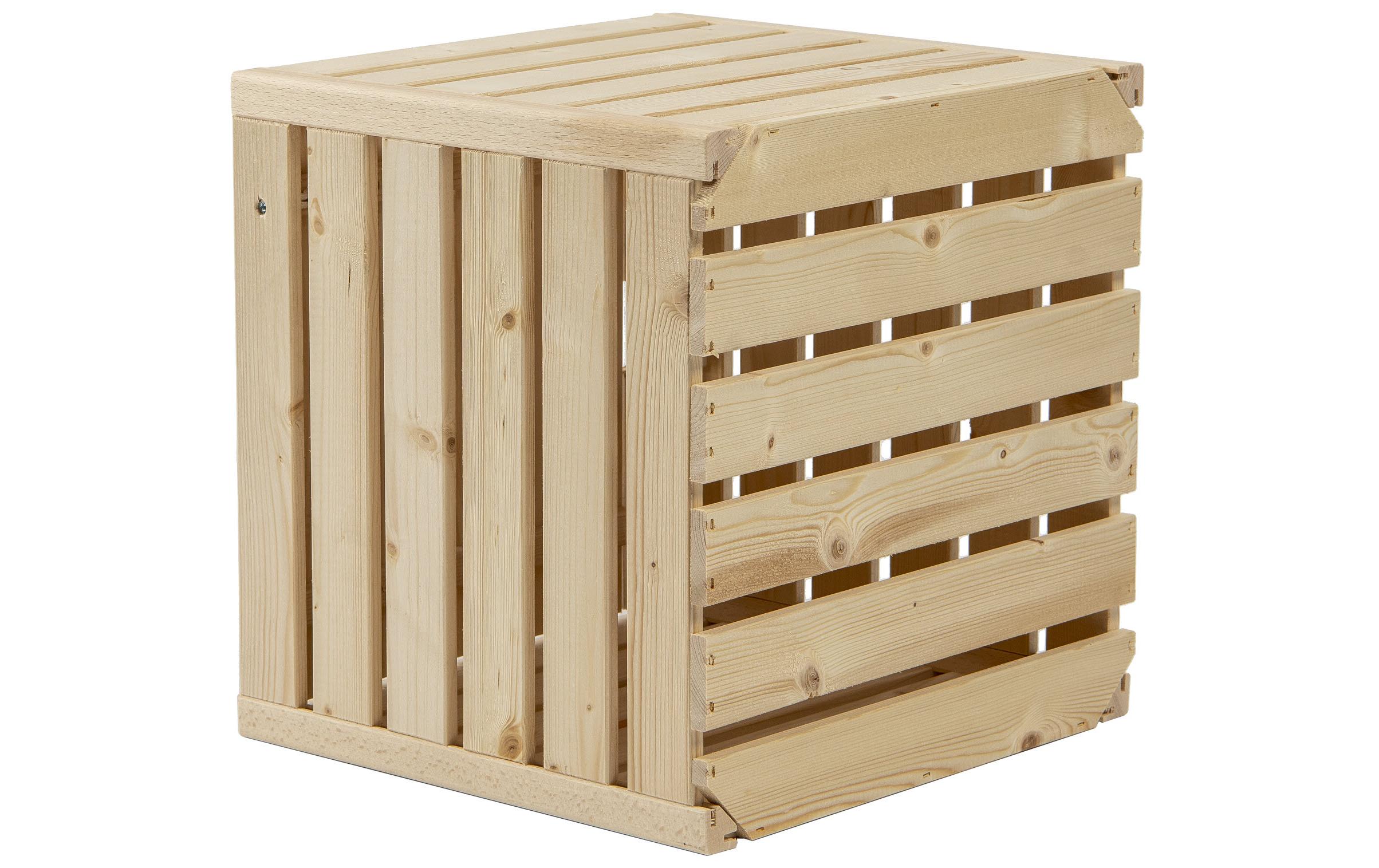 Holzharasse A 35 x 35 cm, mit Tür schweizer HolzHarasse aus schweizer Holz
