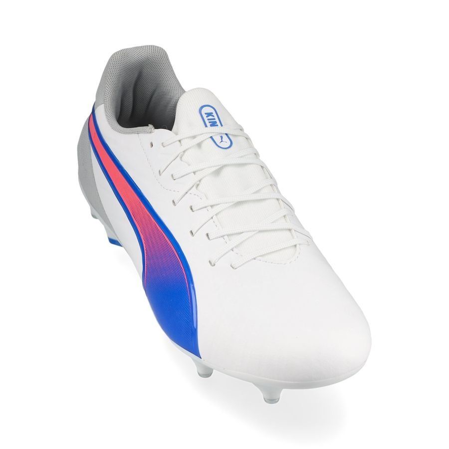 PUMA King Match SG Formula - Blanc/Bleu/Flat Light Gray