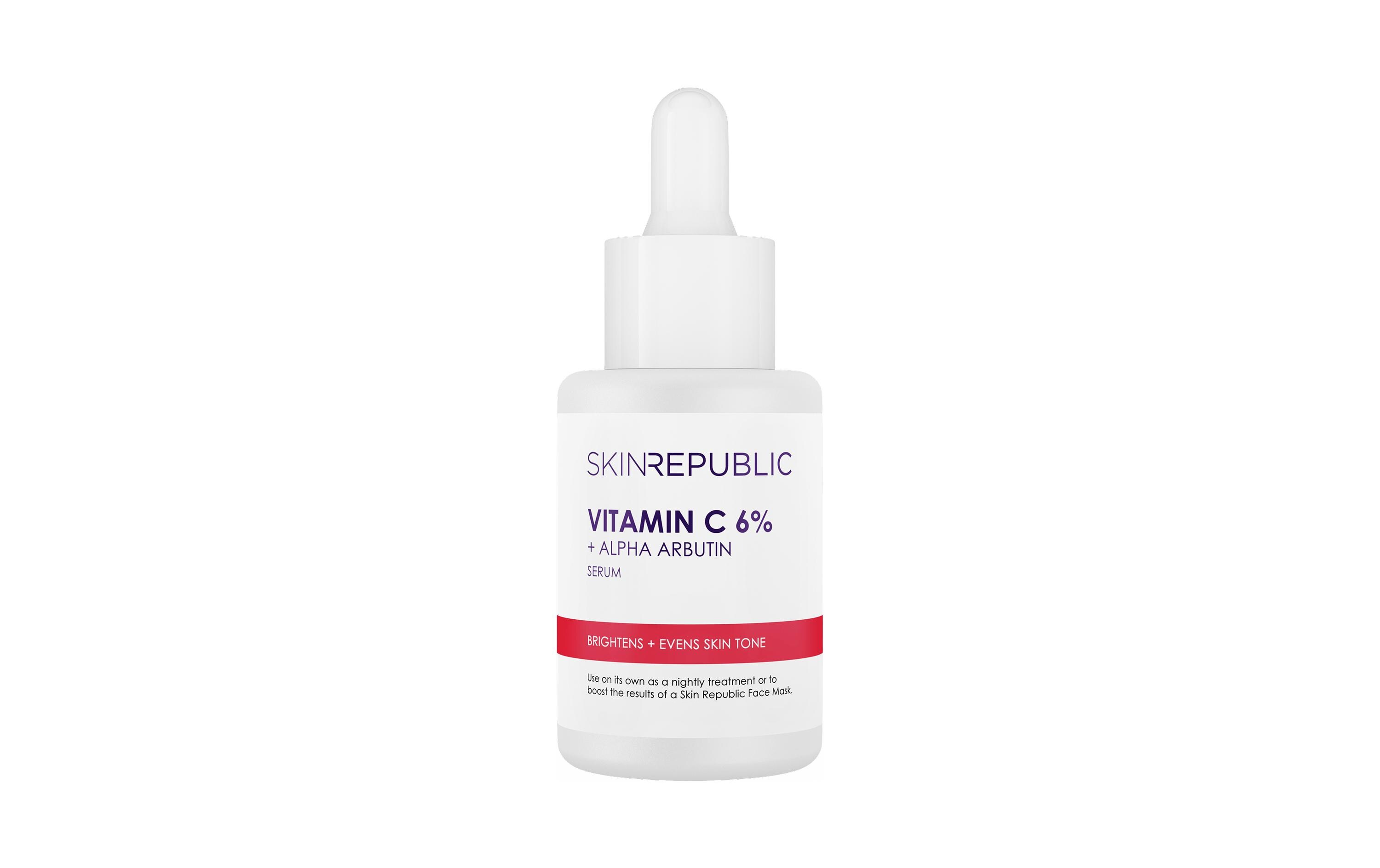 Gesichtsserum Vitamin C 6% 30 mlHautaufhellendes Serum zur Ausgleichung von Hyperpigmentierung