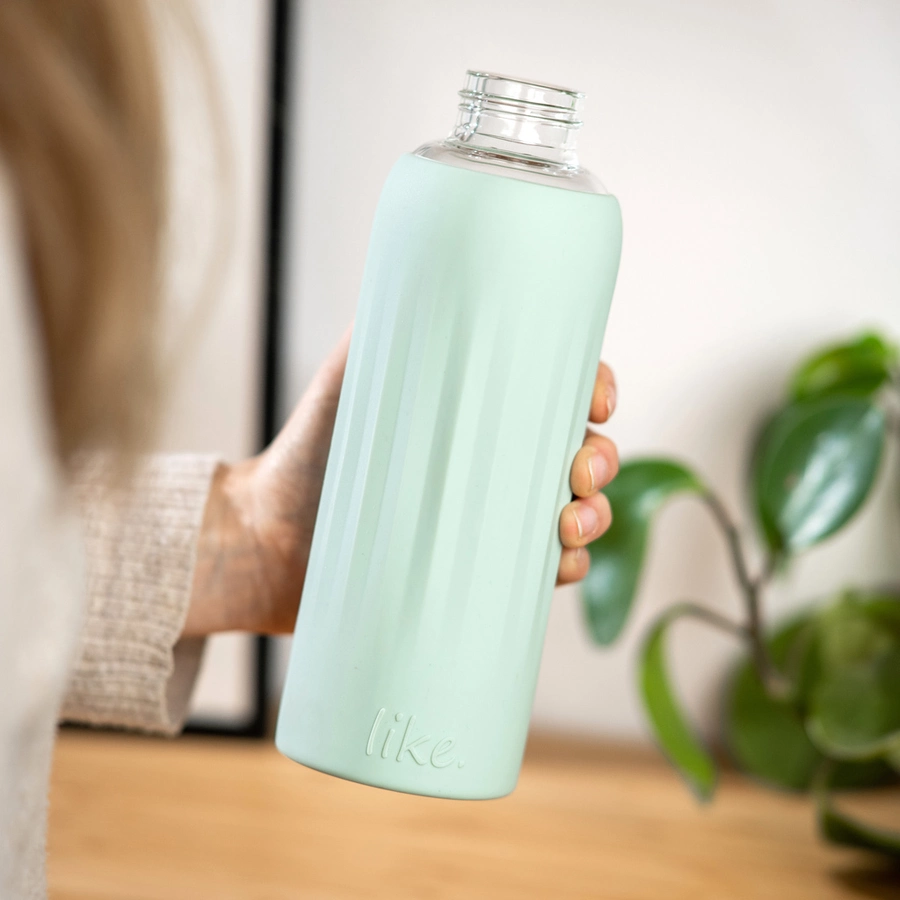 Villeroy & Boch Glas-Trinkflasche To Go & To Stay 0,5 Liter mint