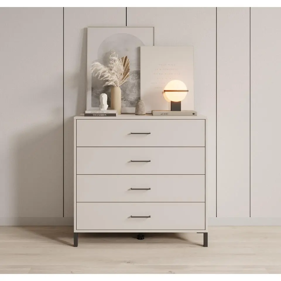Meubella - Ladekast Vidor - Beige - 93 cm
