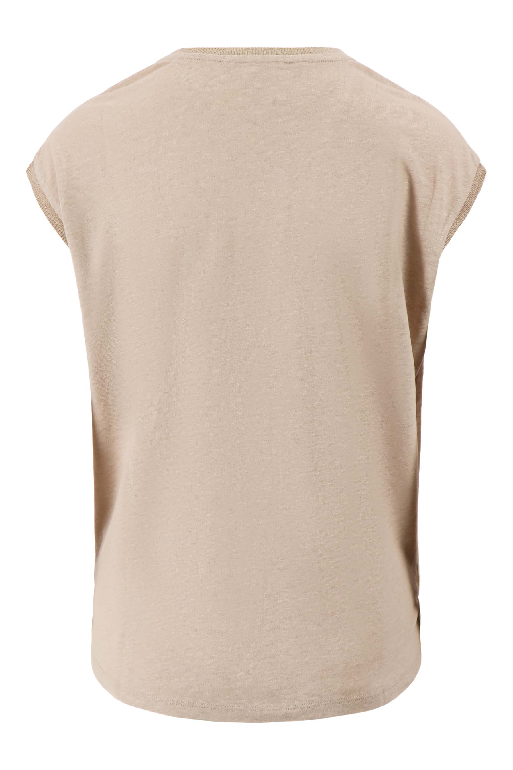 V hals top met lurex boord